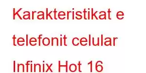 Karakteristikat e telefonit celular Infinix Hot 16