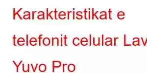 Karakteristikat e telefonit celular Lava Yuvo Pro