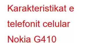 Karakteristikat e telefonit celular Nokia G410