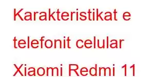 Karakteristikat e telefonit celular Xiaomi Redmi 11