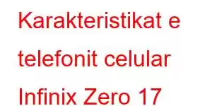 Karakteristikat e telefonit celular Infinix Zero 17