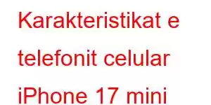 Karakteristikat e telefonit celular iPhone 17 mini