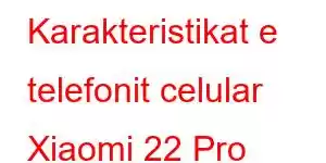 Karakteristikat e telefonit celular Xiaomi 22 Pro