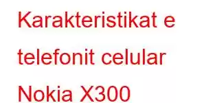 Karakteristikat e telefonit celular Nokia X300