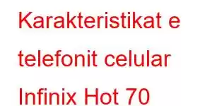 Karakteristikat e telefonit celular Infinix Hot 70