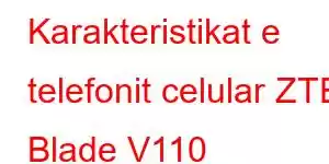 Karakteristikat e telefonit celular ZTE Blade V110