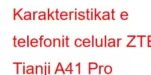 Karakteristikat e telefonit celular ZTE Tianji A41 Pro