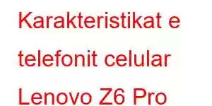 Karakteristikat e telefonit celular Lenovo Z6 Pro