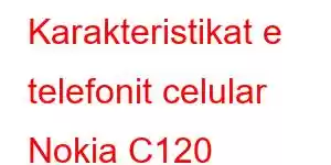 Karakteristikat e telefonit celular Nokia C120