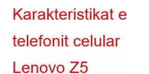 Karakteristikat e telefonit celular Lenovo Z5