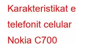 Karakteristikat e telefonit celular Nokia C700