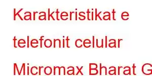 Karakteristikat e telefonit celular Micromax Bharat Go