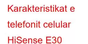 Karakteristikat e telefonit celular HiSense E30