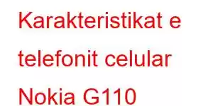 Karakteristikat e telefonit celular Nokia G110