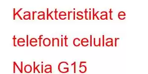 Karakteristikat e telefonit celular Nokia G15