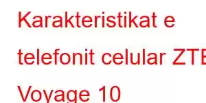 Karakteristikat e telefonit celular ZTE Voyage 10