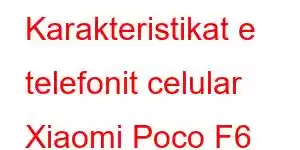 Karakteristikat e telefonit celular Xiaomi Poco F6