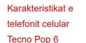 Karakteristikat e telefonit celular Tecno Pop 6