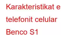 Karakteristikat e telefonit celular Benco S1