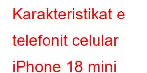 Karakteristikat e telefonit celular iPhone 18 mini