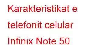 Karakteristikat e telefonit celular Infinix Note 50