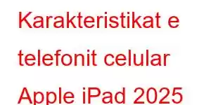 Karakteristikat e telefonit celular Apple iPad 2025