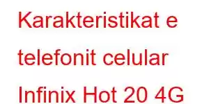 Karakteristikat e telefonit celular Infinix Hot 20 4G