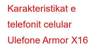 Karakteristikat e telefonit celular Ulefone Armor X16