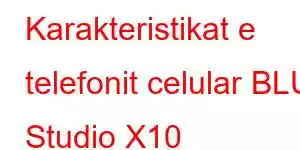 Karakteristikat e telefonit celular BLU Studio X10