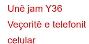 Unë jam Y36 Veçoritë e telefonit celular