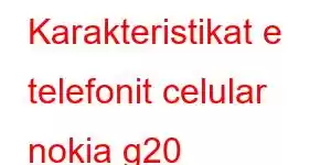 Karakteristikat e telefonit celular nokia g20