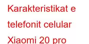 Karakteristikat e telefonit celular Xiaomi 20 pro