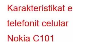 Karakteristikat e telefonit celular Nokia C101