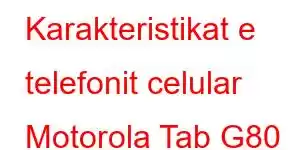 Karakteristikat e telefonit celular Motorola Tab G80