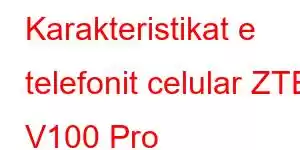 Karakteristikat e telefonit celular ZTE V100 Pro