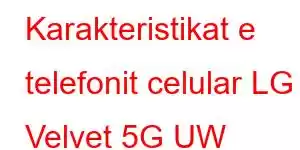 Karakteristikat e telefonit celular LG Velvet 5G UW