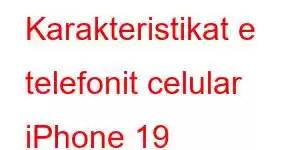 Karakteristikat e telefonit celular iPhone 19