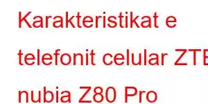 Karakteristikat e telefonit celular ZTE nubia Z80 Pro