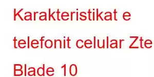 Karakteristikat e telefonit celular Zte Blade 10